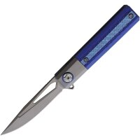 Rough Ryder Reserve Framelock Blue CF Taschenmesser D2...