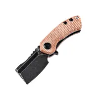 Kansept Knives Mini Korvid Flipper Brown Micarta by Koch...