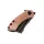 Kansept Knives Mini Korvid Flipper Brown Micarta by Koch Tools