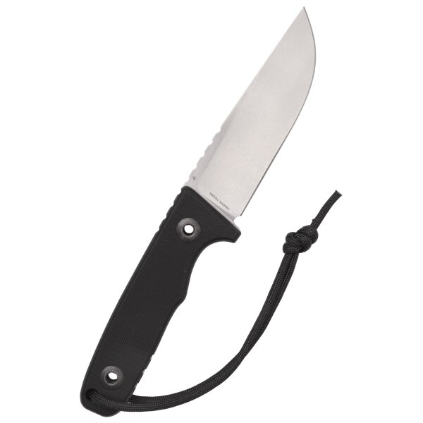 Schnitzel TRI Messer Outdoormesser schwarz 14C28N Stahl G10 Griff Kydexscheide