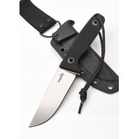 Schnitzel TRI Messer Outdoormesser schwarz 14C28N Stahl...