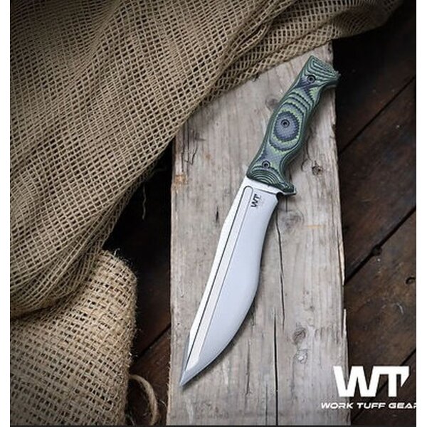 Work Tuff Gear Little Evil Fighter Gen 2 Zombie Green Camo Outdormesser Bohler K329 Stahl Design by Zeke Menacho