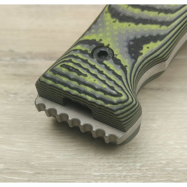 Work Tuff Gear Little Evil Fighter Gen 2 Zombie Green Camo Outdormesser Bohler K329 Stahl Design by Zeke Menacho