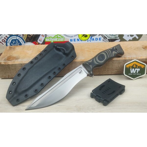 Work Tuff Gear Little Evil Fighter Gen 2 Jungle Camo Outdormesser Bohler K329 Stahl Design by Zeke Menacho