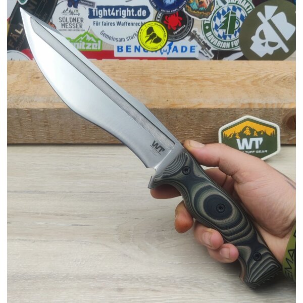 Work Tuff Gear Little Evil Fighter Gen 2 Jungle Camo Outdormesser Bohler K329 Stahl Design by Zeke Menacho