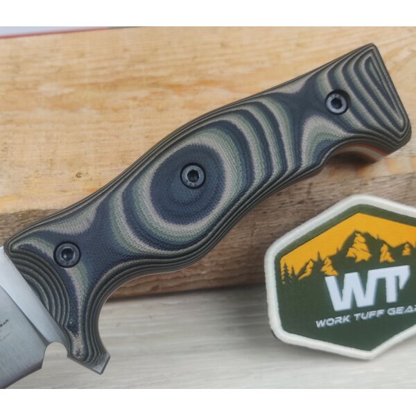Work Tuff Gear Little Evil Fighter Gen 2 Jungle Camo Outdormesser Bohler K329 Stahl Design by Zeke Menacho