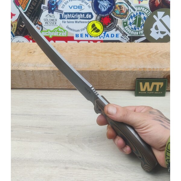 Work Tuff Gear Atayal-C Outdoormesser SK85  G10 Earth Camo