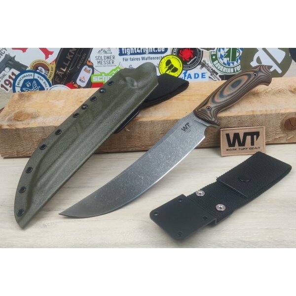 Work Tuff Gear Atayal-C Outdoormesser SK85  G10 Earth Camo ODG Kydex