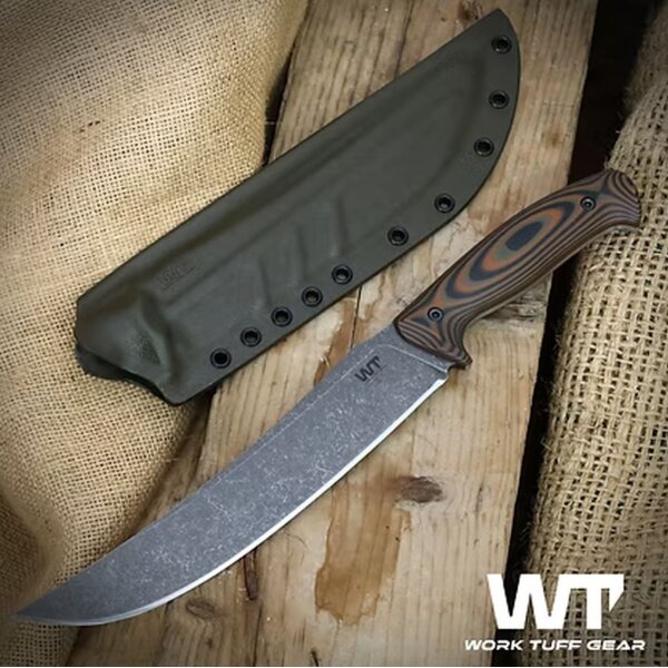 Work Tuff Gear Atayal-C Outdoormesser SK85  G10 Earth Camo ODG Kydex