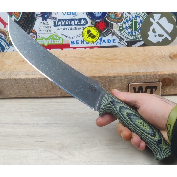 Work Tuff Gear Atayal-NC Outdoormesser SK85  G10 Zombie Green