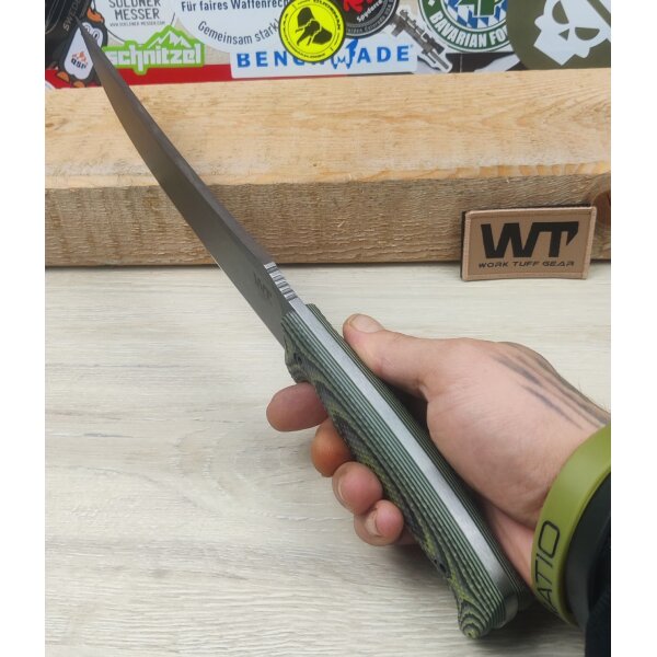 Work Tuff Gear Atayal-NC Outdoormesser SK85  G10 Zombie Green