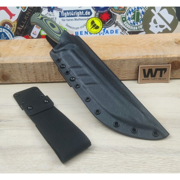 Work Tuff Gear Atayal-NC Outdoormesser SK85  G10 Zombie Green