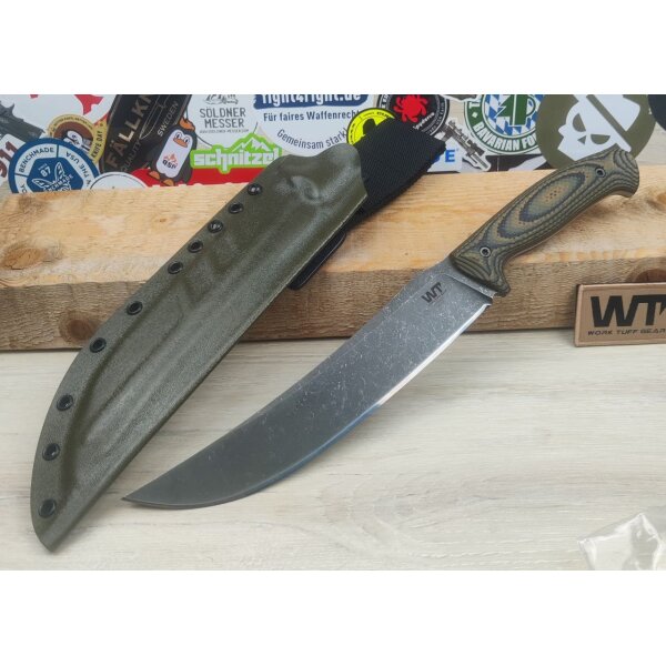 Work Tuff Gear Atayal-NC Outdoormesser SK85  G10 Tree Bark Camo