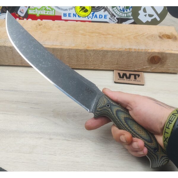 Work Tuff Gear Atayal-NC Outdoormesser SK85  G10 Tree Bark Camo