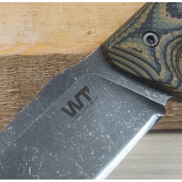 Work Tuff Gear Atayal-NC Outdoormesser SK85  G10 Tree Bark Camo