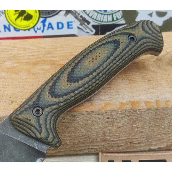 Work Tuff Gear Atayal-NC Outdoormesser SK85  G10 Tree Bark Camo