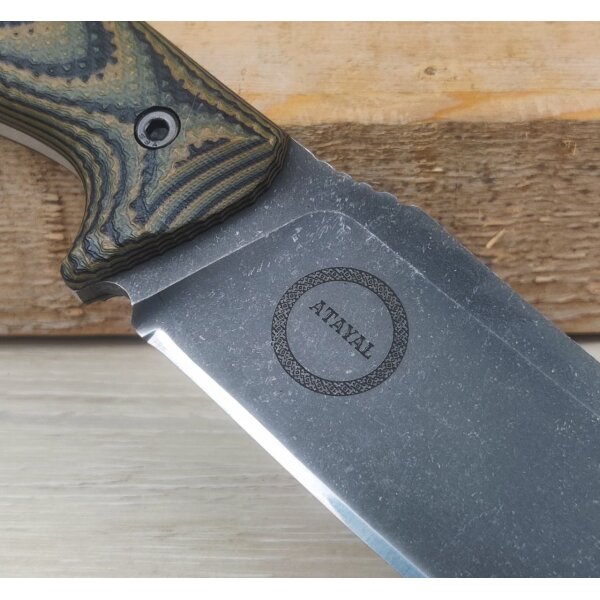 Work Tuff Gear Atayal-NC Outdoormesser SK85  G10 Tree Bark Camo