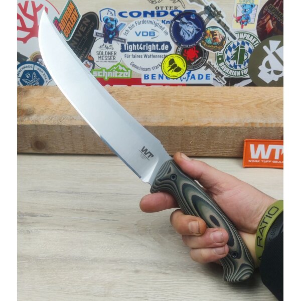 Work Tuff Gear Atayal-NC Outdoormesser K329 G10 Jungle Camo