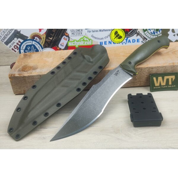 Work Tuff Gear Lanzeta-NC Outdoormesser SK85 G10 OD Green
