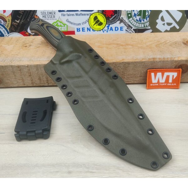 Work Tuff Gear Lanzeta-NC Outdoormesser SK85 G10 Tree Bark Camo