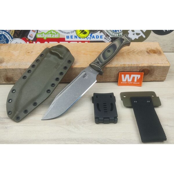 Work Tuff Gear Wilderness Warrior Outdoormesser K329 G10 Jungle Camo