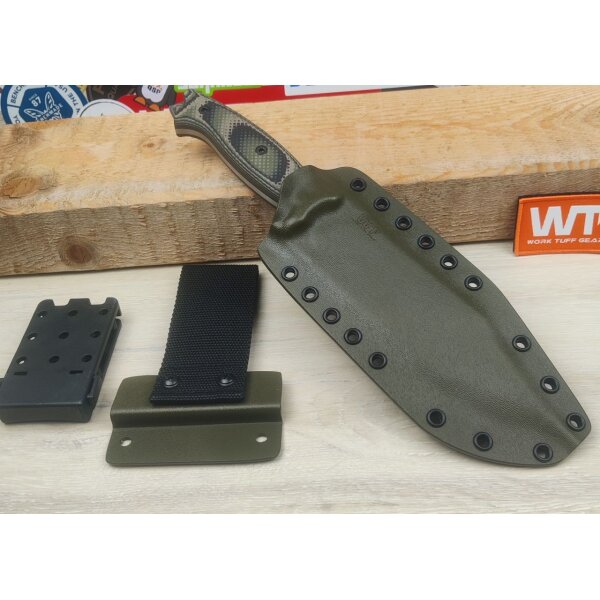 Work Tuff Gear Wilderness Warrior Outdoormesser K329 G10 Jungle Camo
