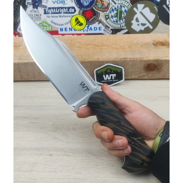 Work Tuff Gear Ranger Outdoormesser K329 Black Paper Micarta