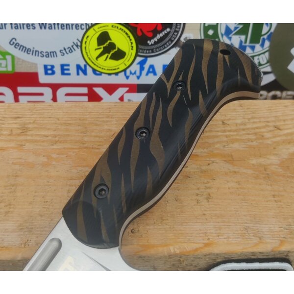 Work Tuff Gear Ranger Outdoormesser K329 Black Paper Micarta