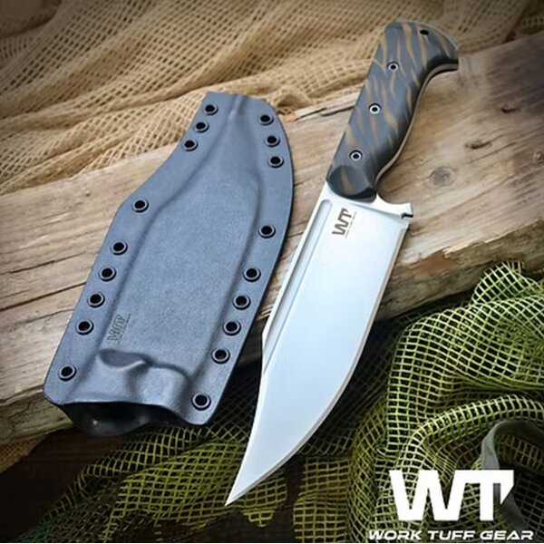 Work Tuff Gear Ranger Outdoormesser K329 Black Paper Micarta