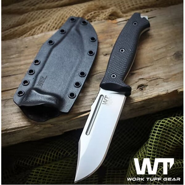 Work Tuff Gear Asset Outdoormesser K329 G10 Black Gator Grip