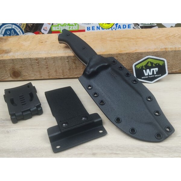 Work Tuff Gear Asset Outdoormesser K329 G10 Black Gator Grip