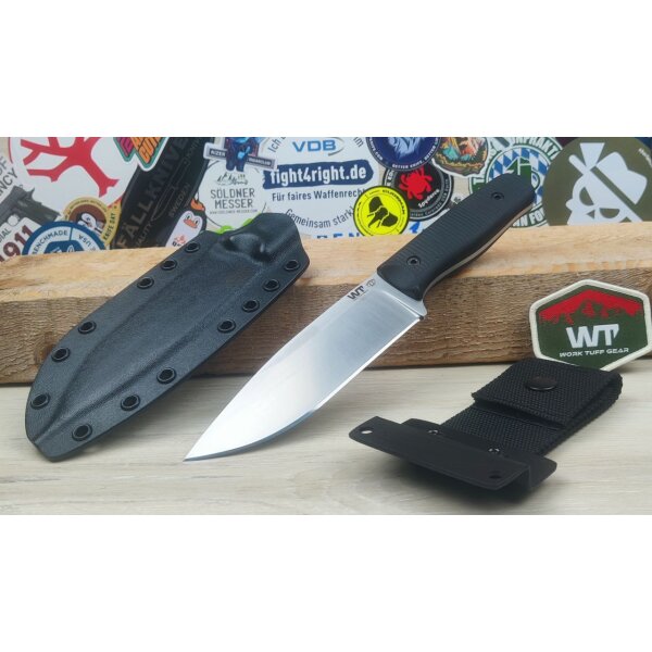 Work Tuff Gear Voyageur Outdoormesser K329 Black G10 Kydex