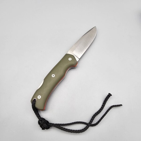 Cudeman Mini Ranger mit Lederetui N690Co G10 Griff Backlock Taschenmesser 337-GVF