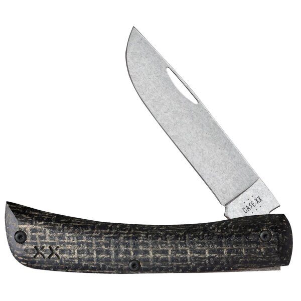 Case Sod Buster Jr S35VN Black Burlap Micarta G10 Slipjoint Made in USA