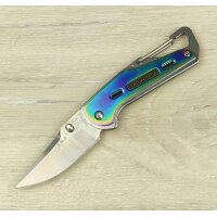 Sanrenmu 6070RUX-SX Rainbow Carabine Slipjoint 12C27 Stahl