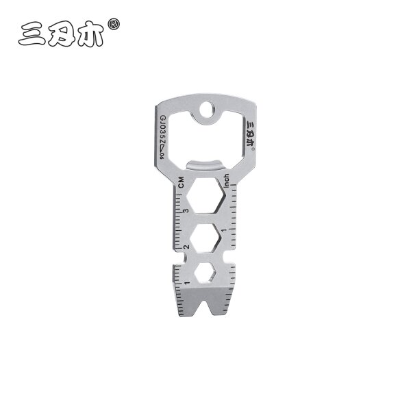 Sanrenmu GJ035Z EDC Tool Kit Flaschenöffner Nagelzieher Sechskantschlüssel 5/8/10