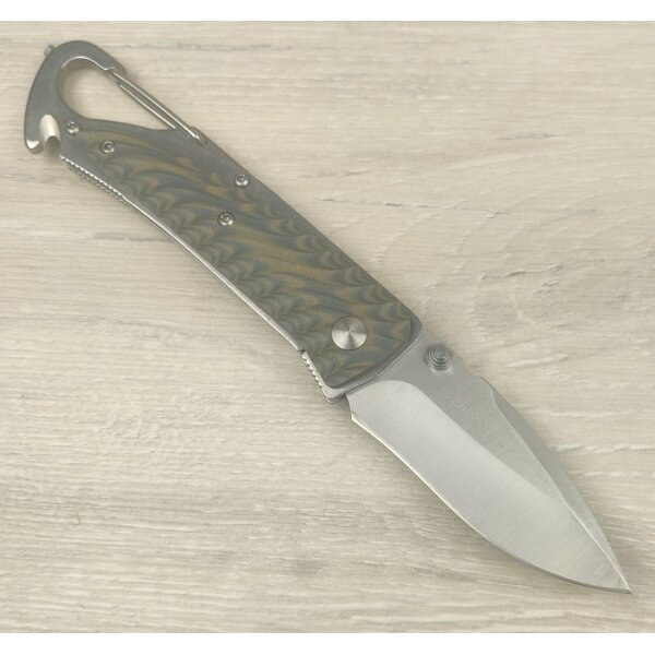 Sanrenmu Messer 7053LUC-GKV Taschenmesser Rescue Knife 8Cr13MoV Stahl Linerlock
