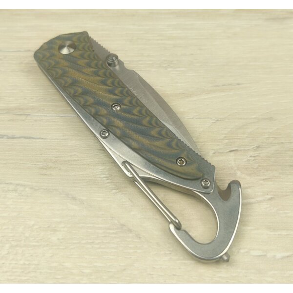 Sanrenmu Messer 7053LUC-GKV Taschenmesser Rescue Knife 8Cr13MoV Stahl Linerlock