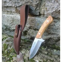 Cudeman Colibri MoVa Olivenholz Braun inkl. Lederscheide