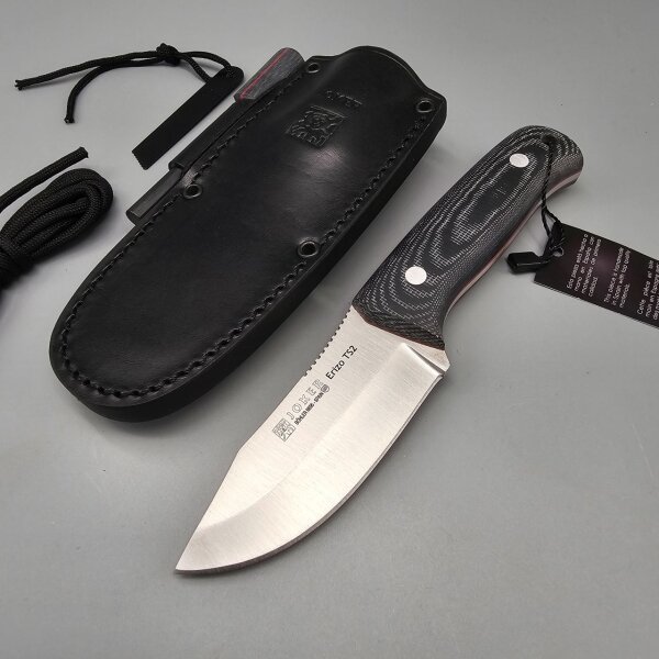 Joker Erizo TS2 EDC Knife Lederscheide Feuerstarter