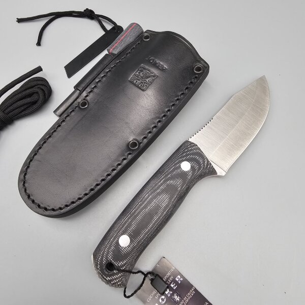 Joker Erizo TS2 EDC Knife Lederscheide Feuerstarter
