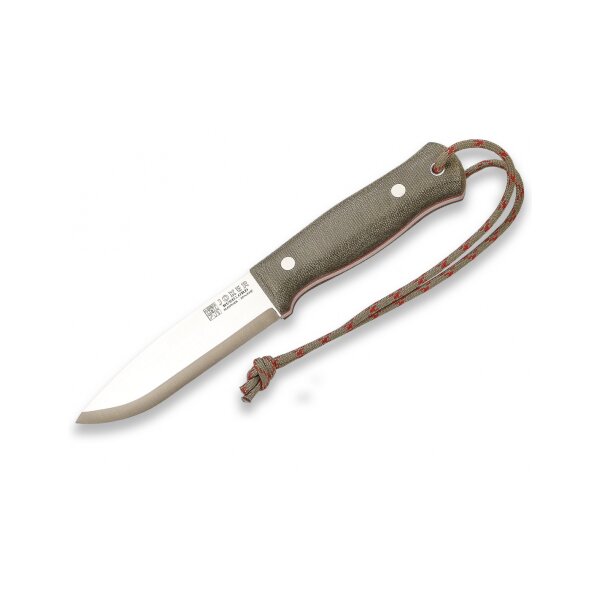 Joker Scandi Bushlord Sleipner Stahl Canvas Micarta Lederscheide