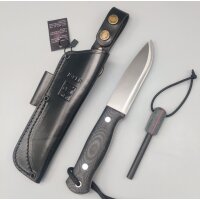 Joker Scandi Bushlord Sleipner Stahl Micarta Lederscheide...