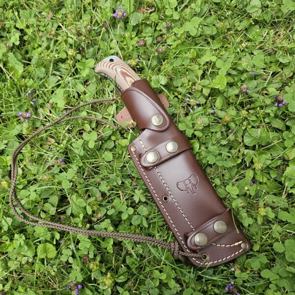 Cudeman Entresierras MoVa Micarta Braun inkl. Lederscheide