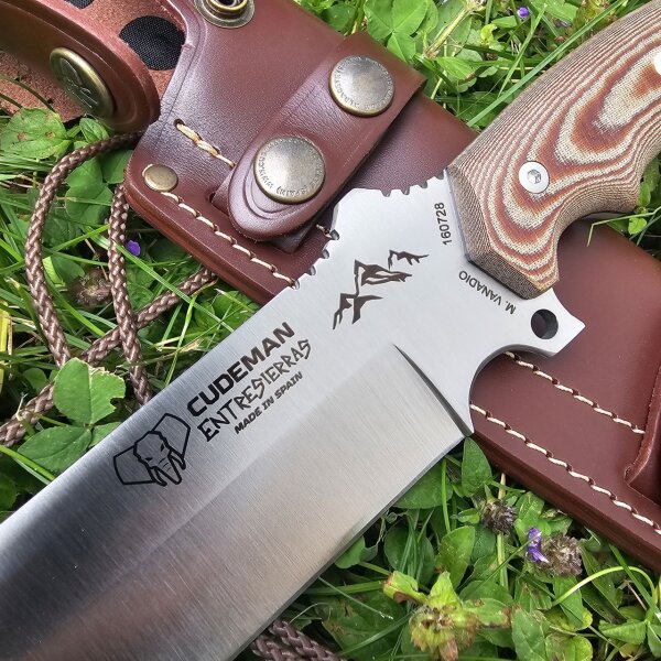 Cudeman Entresierras MoVa Micarta Braun inkl. Lederscheide