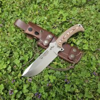Cudeman Entresierras MoVa Micarta Braun inkl. Lederscheide