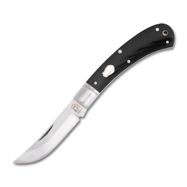 RoseCraft Blades Little Riverbend Skinner Black Micarta D2 Stahl