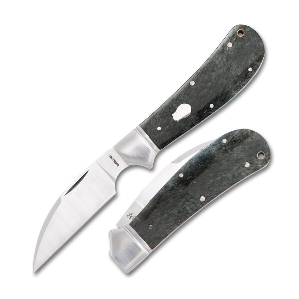 RoseCraft Blades Clinch River Swayback Smoky Gray Bone D2 Stahl