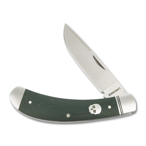 RoseCraft Blades Obed Creek Bow Trapper D2 Stahl Slipjoint Micarta