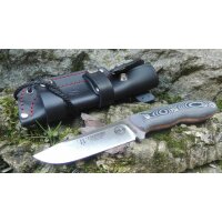 Cudeman Quercus MoVa Micarta Schwarz inkl. Lederscheide
